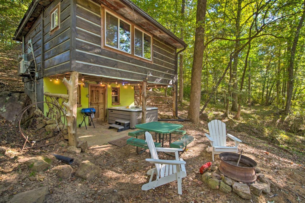 The Treehouse Cabin Creekside Home With Hot Tub! Summerville ภายนอก รูปภาพ